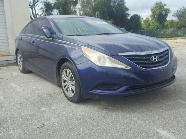 5NPEB4AC6BH193275 - 2011 HYUNDAI SONATA GLS BLUE photo 1