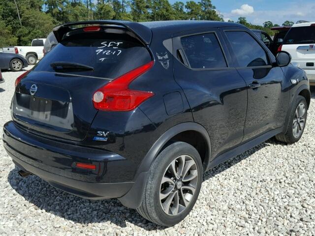 JN8AF5MR4ET451760 - 2014 NISSAN JUKE BLACK photo 4