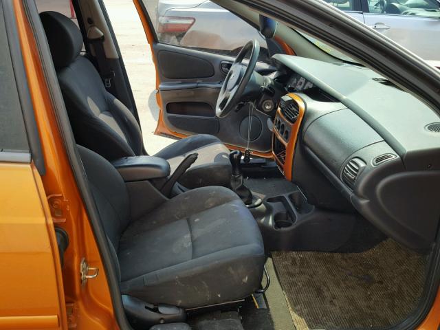 1B3ES56C75D206268 - 2005 DODGE NEON SXT ORANGE photo 5