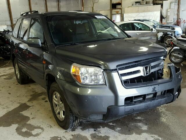 5FNYF18218B050903 - 2008 HONDA PILOT GRAY photo 1