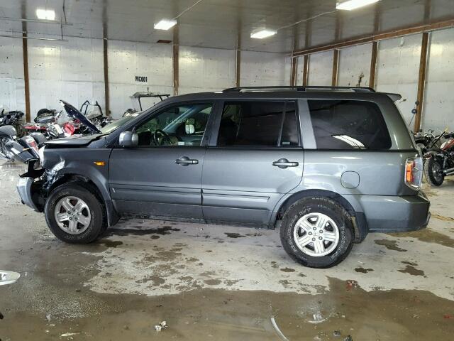 5FNYF18218B050903 - 2008 HONDA PILOT GRAY photo 9