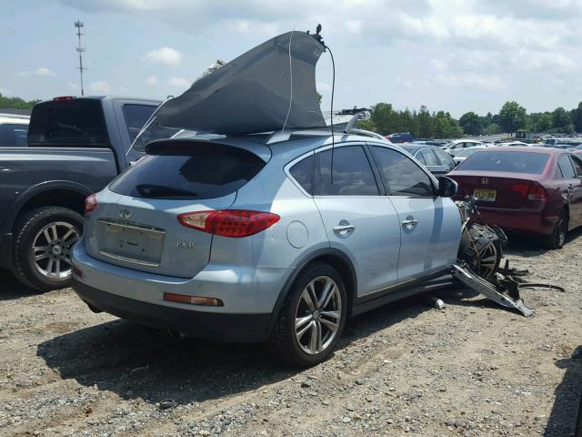 JN1AJ0HR7BM852042 - 2011 INFINITI EX35 BASE BLUE photo 4