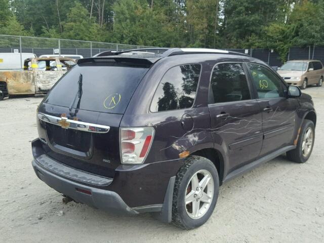 2CNDL73F766027922 - 2006 CHEVROLET EQUINOX LT PURPLE photo 4