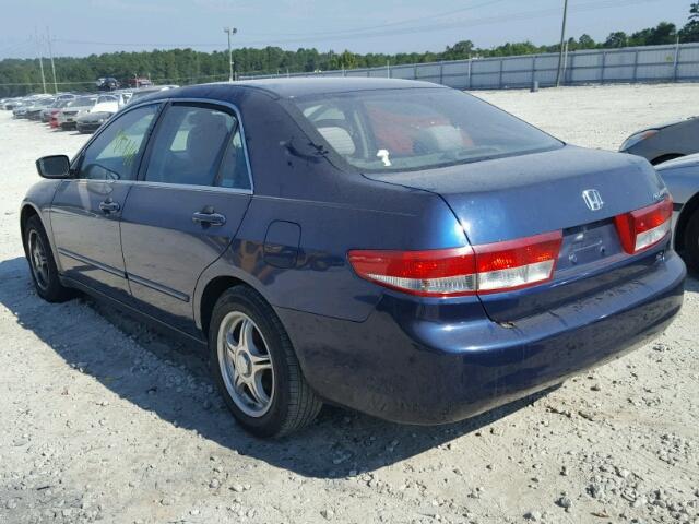 1HGCM56344A148041 - 2004 HONDA ACCORD LX BLUE photo 3