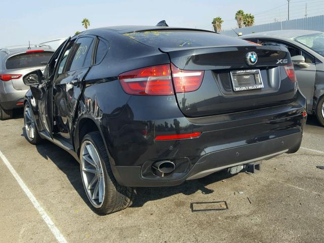 5UXFG2C56E0C45581 - 2014 BMW X6 XDRIVE3 BLACK photo 3