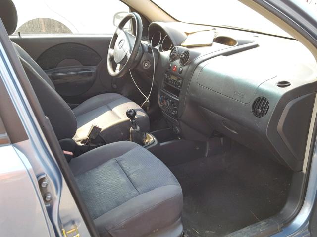 KL1TD56686B586073 - 2006 CHEVROLET AVEO BASE Mavi foto 5