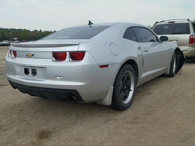 2G1FA1E39C9142396 - 2012 CHEVROLET CAMARO LS SILVER photo 4