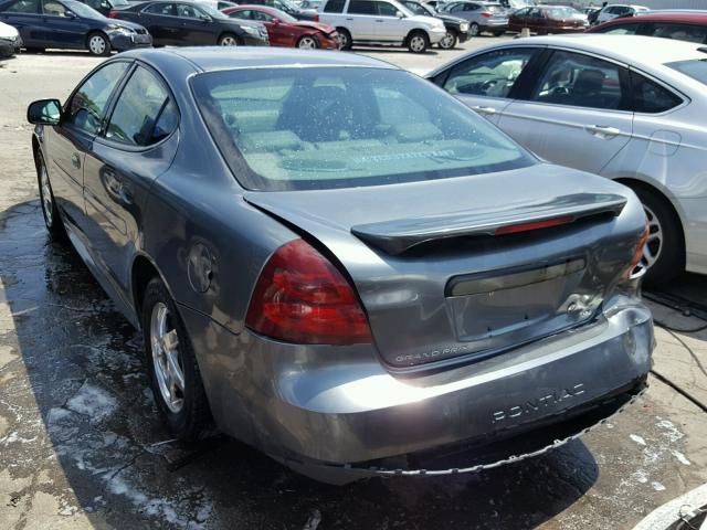 2G2WS522341330519 - 2004 PONTIAC GRAND PRIX GRAY photo 3