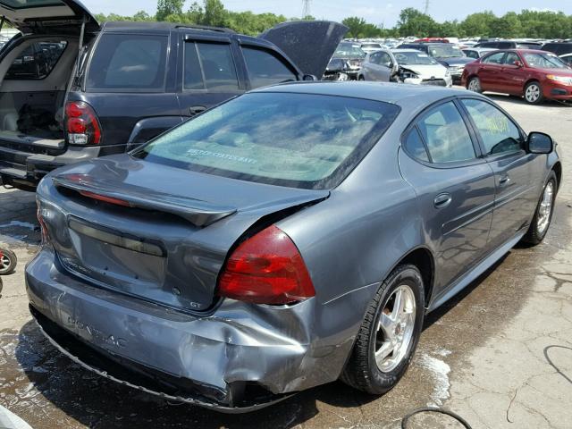 2G2WS522341330519 - 2004 PONTIAC GRAND PRIX GRAY photo 4