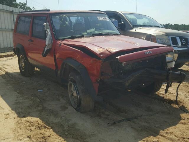 1J4FJ67S7PL525027 - 1993 JEEP CHEROKEE RED photo 1