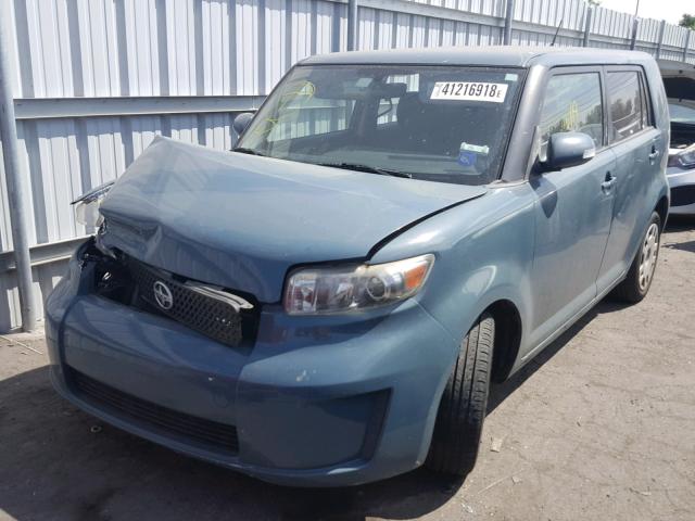 JTLKE50E481060411 - 2008 TOYOTA SCION XB Теңіз көгі фото 2