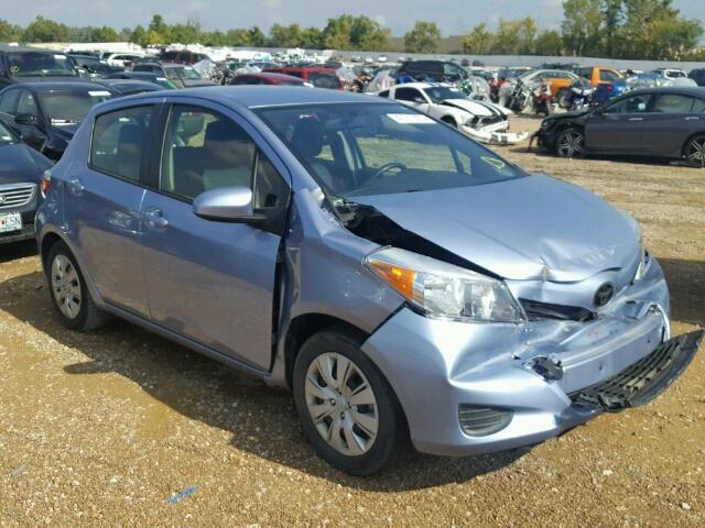 JTDKTUD35ED576016 - 2014 TOYOTA YARIS BLUE photo 1