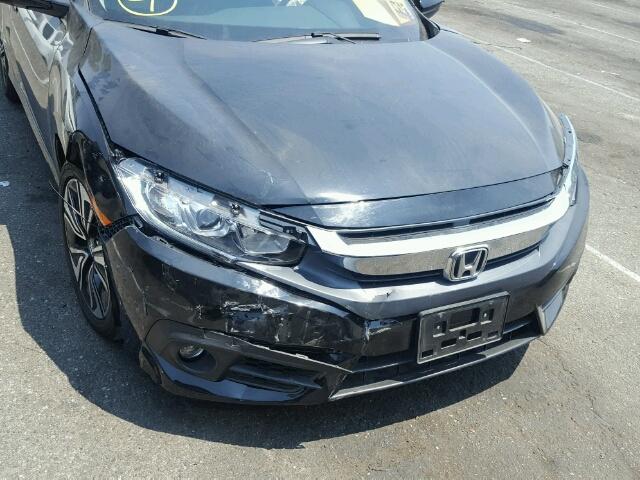 2HGFC1F76HH636443 - 2017 HONDA CIVIC EXL 黑色 照片 9