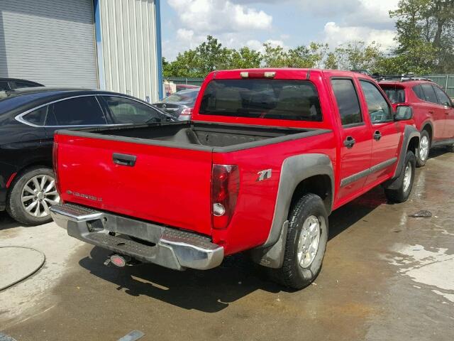 1GCDS13EX78159547 - 2007 CHEVROLET COLORADO RED photo 4