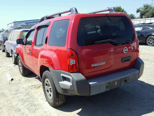 5N1AN08U08C539110 - 2008 NISSAN XTERRA RED photo 3