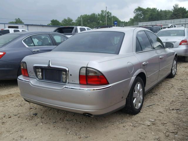 1LNHM86S84Y628535 - 2004 LINCOLN LS SILVER photo 4