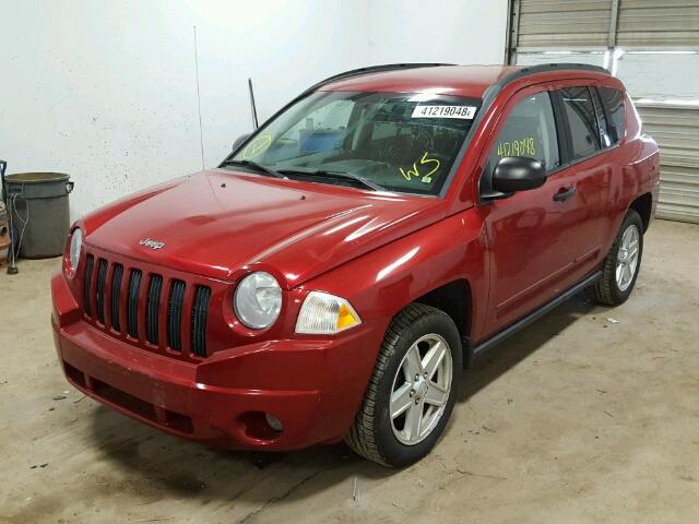 1J8FT47W58D522302 - 2008 JEEP COMPASS SP RED photo 2