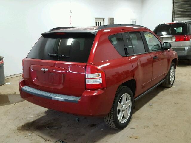 1J8FT47W58D522302 - 2008 JEEP COMPASS SP RED photo 4