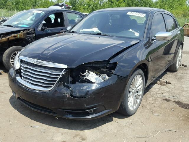 1C3BC2FB5BN569439 - 2011 CHRYSLER 200 LIMITE BLACK photo 2