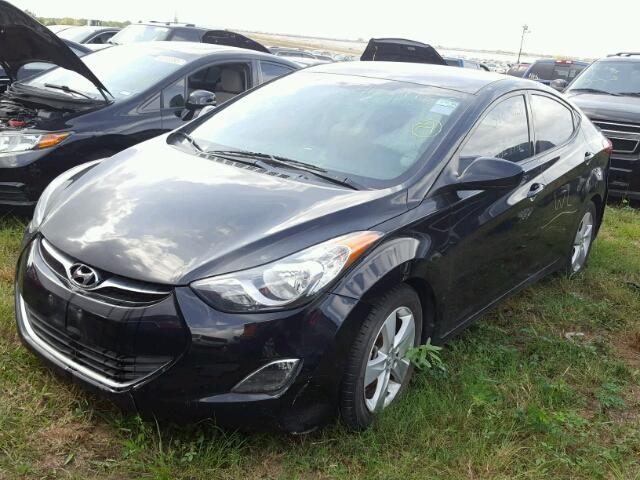 5NPDH4AE1DH310730 - 2013 HYUNDAI ELANTRA GL BLACK photo 2