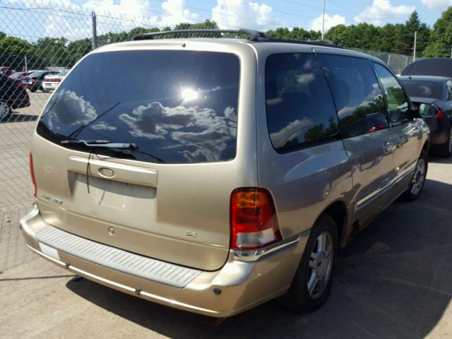 2FMZA52491BB90958 - 2001 FORD WINDSTAR S GOLD photo 4