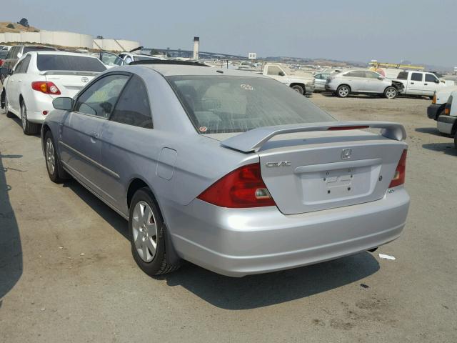 1HGEM21901L029356 - 2001 HONDA CIVIC SI SILVER photo 3