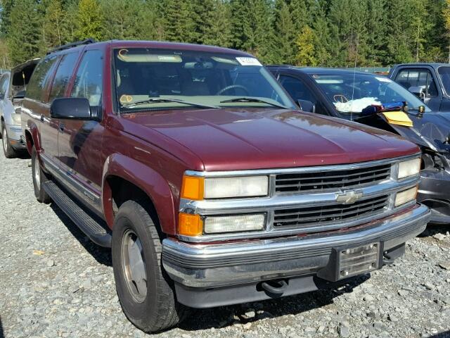 3GNFK16R3WG136022 - 1998 CHEVROLET SUBURBAN K MAROON photo 1