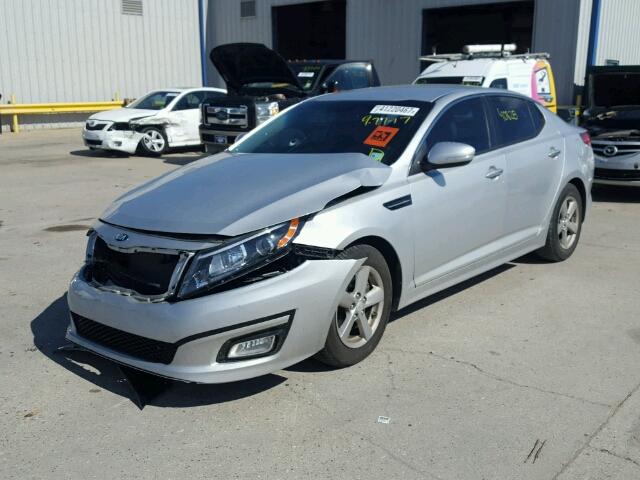 5XXGM4A75EG279926 - 2014 KIA OPTIMA SILVER photo 2