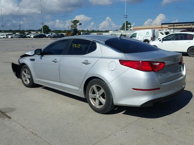 5XXGM4A75EG279926 - 2014 KIA OPTIMA SILVER photo 3