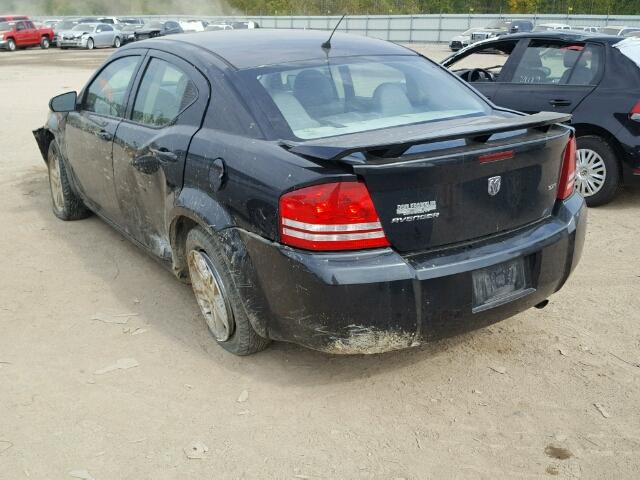 1B3LC56KX8N572042 - 2008 DODGE AVENGER SX BLACK photo 3