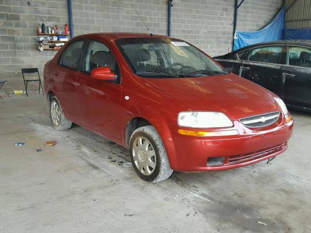 KL1TD56616B649689 - 2006 CHEVROLET AVEO BASE Bordo foto 1