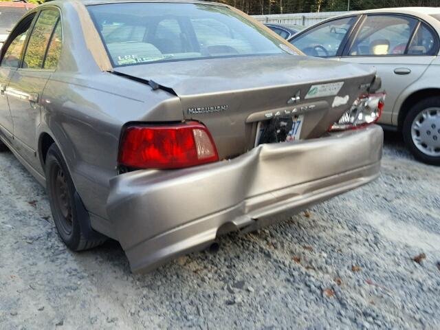 4A3AA46G62E050238 - 2002 MITSUBISHI GALANT ES TAN photo 9