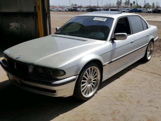 WBAGH83491DP22644 - 2001 BMW 740 IL SILVER photo 2