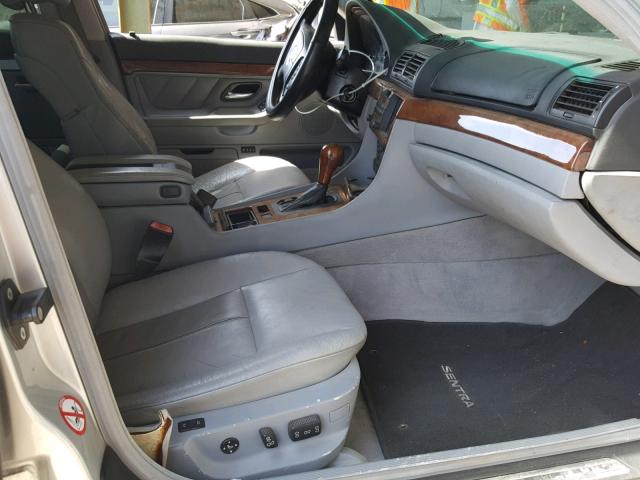 WBAGH83491DP22644 - 2001 BMW 740 IL SILVER photo 5