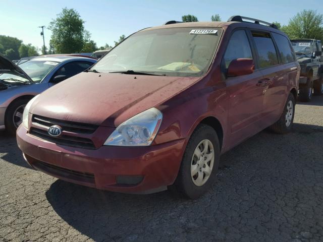 KNDMB233X66022512 - 2006 KIA SEDONA EX BURGUNDY photo 2