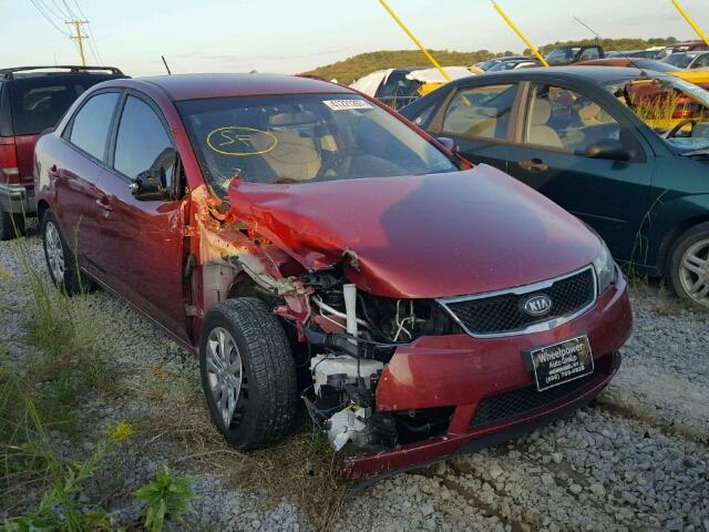 KNAFU4A28A5047784 - 2010 KIA FORTE EX RED photo 1