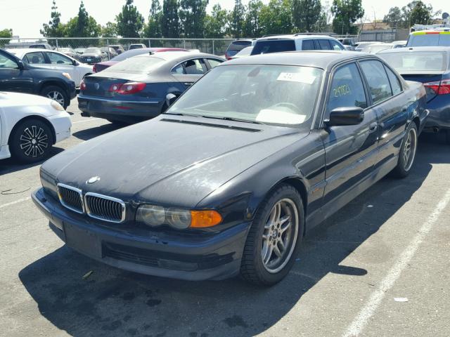 WBAGG8344YDN80975 - 2000 BMW 740 I AUTO BLACK photo 2