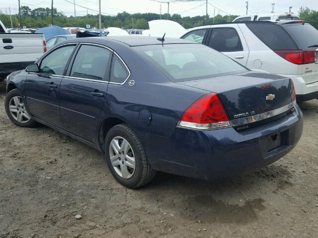 2G1WB58N389122668 - 2008 CHEVROLET IMPALA BLUE photo 3