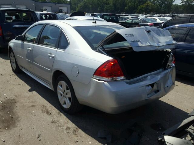 2G1WF5EK4B1202730 - 2011 CHEVROLET IMPALA SILVER photo 3