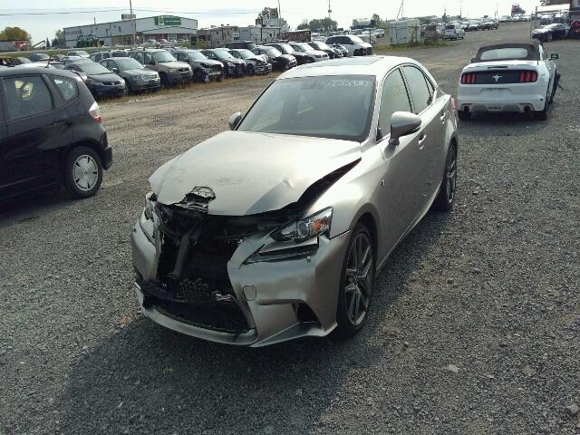 JTHCF1D29E5012833 - 2014 LEXUS IS 250 GRAY photo 2