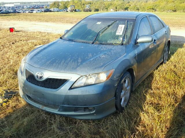 4T1BE46K57U574554 - 2007 TOYOTA CAMRY NEW GREEN photo 2