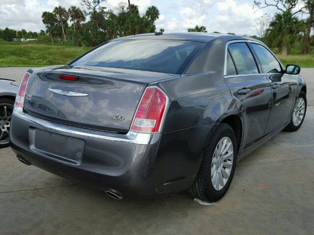 2C3CCAAG4EH376102 - 2014 CHRYSLER 300 GRAY photo 4