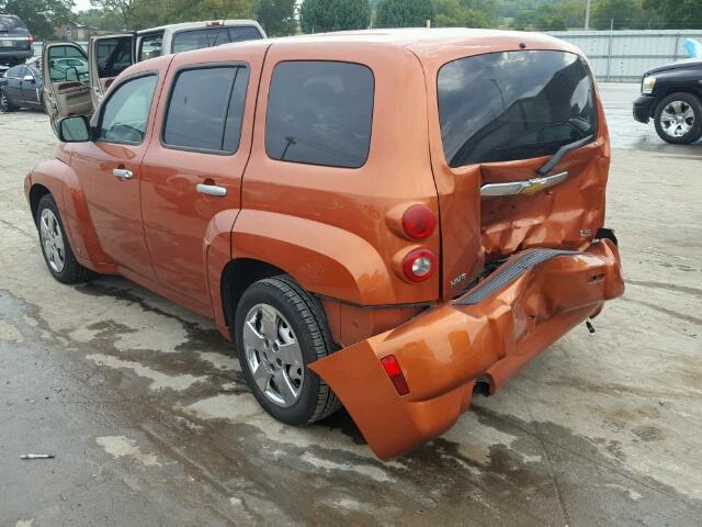 3GNDA13DX7S615782 - 2007 CHEVROLET HHR LS ORANGE photo 3