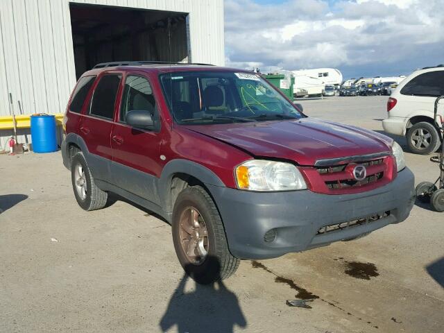 4F2YZ02Z66KM38832 - 2006 MAZDA TRIBUTE RED photo 1