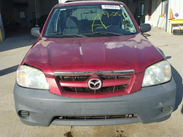 4F2YZ02Z66KM38832 - 2006 MAZDA TRIBUTE RED photo 9