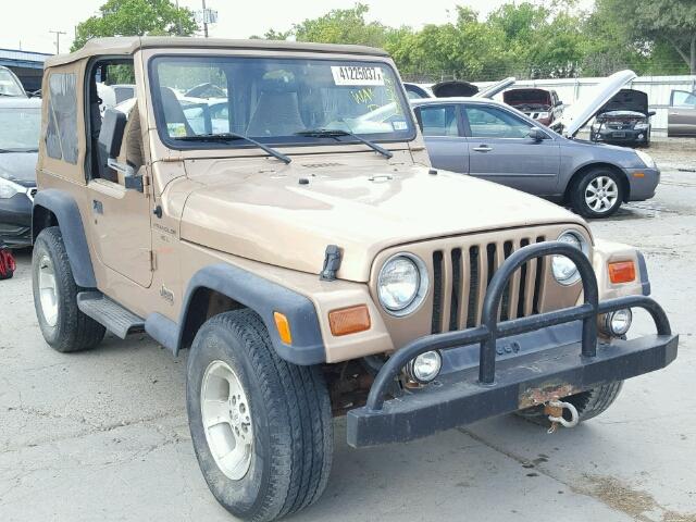 1J4FY19S2XP414924 - 1999 JEEP WRANGLER / GOLD photo 1