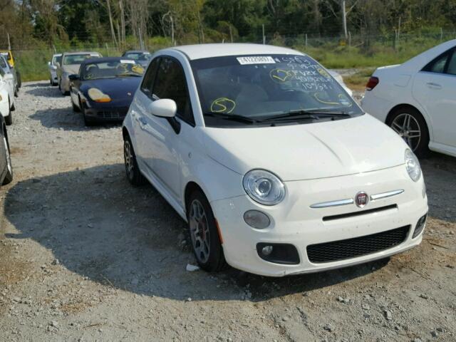 3C3CFFBR4CT109681 - 2012 FIAT 500 WHITE photo 1