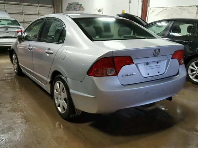 1HGFA16547L120104 - 2007 HONDA CIVIC SILVER photo 3