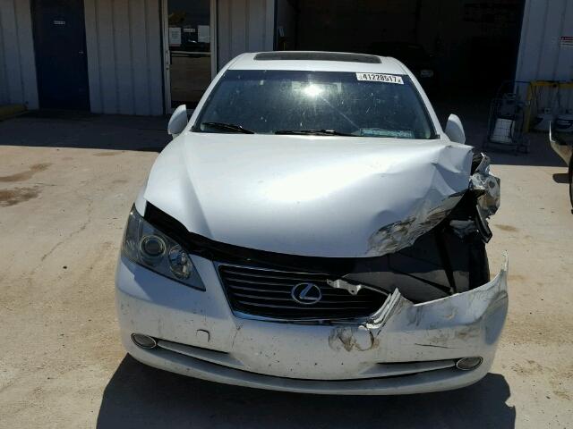 JTHBJ46G992331144 - 2009 LEXUS ES 350 WHITE photo 9