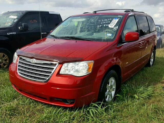 2A8HR54P88R115534 - 2008 CHRYSLER TOWN & COU RED photo 2